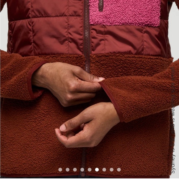 Cotopaxi Women's Medium Trico Hybrid Jacket Rusty Rust NWT Hood High-Pile Fleece - Picture 9 of 15